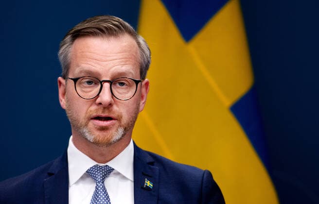 200327 Mikael Damberg, Minister for Home Affairs, at a press conference with the government of Sweden regarding the coronavirus, covid-19, on March 27, 2020 in Stockholm.  Copyright: MAXIMxTHORE 47099297st