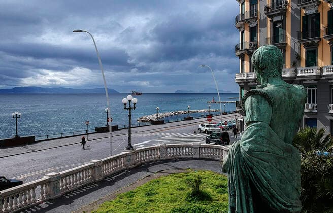 View of the empty street Nazario Sauro in Naples city, after the Italian government has imposed unprecedented national restrictions on controlling the coronavirus COVID 19.  Copyright: xSalvatorexLaportax xIPAx xKontrolabx