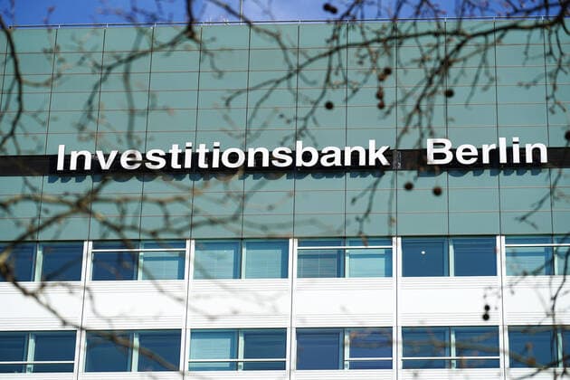 27 03 2020,Berlin,Germany,GER,the city in times of the corona pandemic, Investitionsbank Berlin IBB Headquarters Bundesallee in the district of Wilmersdorf