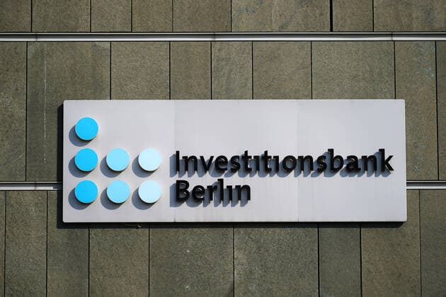 27 03 2020,Berlin,Germany,GER,the city in times of the corona pandemic, Investitionsbank Berlin IBB Headquarters Bundesallee in the district of Wilmersdorf