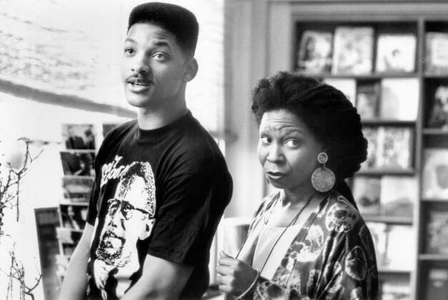 MADE IN AMERICA, from left, Will Smith, Whoopi Goldberg, 1993, Warner Brothers courtesy Everett Collection Warner Bros Courtesy Everett Collection !ACHTUNG AUFNAHMEDATUM GESCHÃ„TZT! PUBLICATIONXNOTxINxCANxCHNxFRAxITAxJPNxNORxPOLxRUSxESPxUKxUSA Copyright: xWarnerxBros CourtesyxEverettxCollectionx MBDMAIN EC167