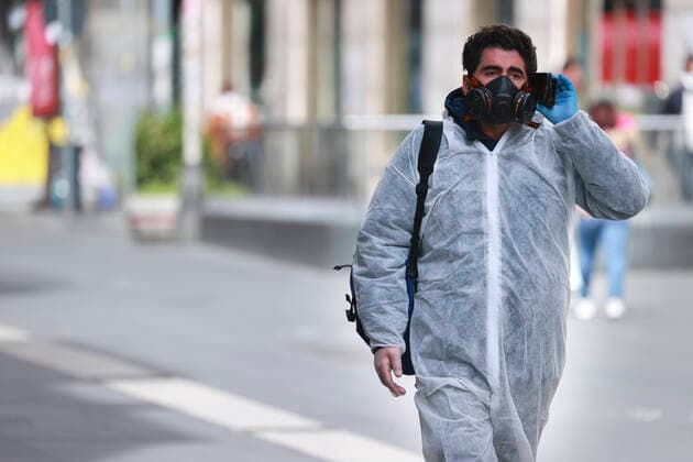 Naples 27-03-2020 Coronavirus emergency (COVID-19) pictured checks and citizens with masks (Newfotosud Alessandro Garofalo) (napolipress Fotogramma, Naples - 2020-03-27) p.s. la foto e utilizzabile nel rispetto del contesto in cui e stata scattata, e senza intento diffamatorio del decoro delle persone rappresentate  Copyright: xnapolipressx xFOTOGRAMMAx