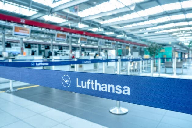 Dresden Airport The deserted Dresden Airport All check-in counters are unmanned and closed Maximum one flight takes off or lands during the day ¨