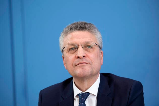 Prof. Lothar H. Wieler, Coronavirus DEU, Deutschland, Germany, Berlin, 26.03.2020 Prof. Lothar H. Wieler, Praesident Robert Koch-Institut, waehrend der Bundespressekonferenz zum Thema Unterrichtung des BMG zum Umgang mit dem Coronavirus in Berlin. Prof. Lothar H. Wieler, President of Germany s Robert Koch Institute, during a press call at the Bundespressekonferenz concerning on the spread of novel coronavirus in Berlin. The number of people infected with the novel coronavirus in Germany jumped sharply official data showed, for example by the Robert Koch Institute, Germany s centre for disease control and prevention