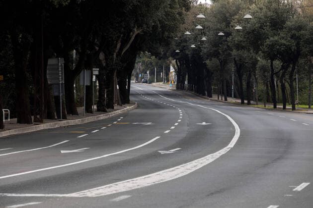 PXL_Empty streets of Rijeka 27.03.2020., Rijeka, Croatia - Empty streets of Rijeka during COVID-19 crisis. NelxPavletic PIXSELL
