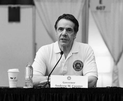 NY: Andrew Cuomo addresses National Guard members Governor Andrew Cuomo addresses National Guard members and media praising complition of makeshift hospitals at Jacob Javits Center New York New York United States Copyright: LevxRadin