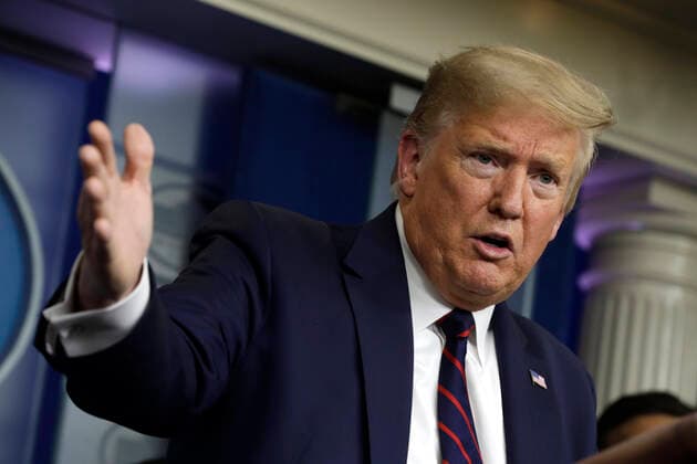 March 27, 2020, Washington, District of Columbia, USA: United States President Donald J. Trump speaks during a press briefing on the Coronavirus COVID-19 pandemic with members of the Coronavirus Task Force at the White House in Washington, DC on March 27, 2020. .Credit: Pool via CNP Washington USA - ZUMAs152 20200327_zaa_s152_056 Copyright: xYurixGripasx