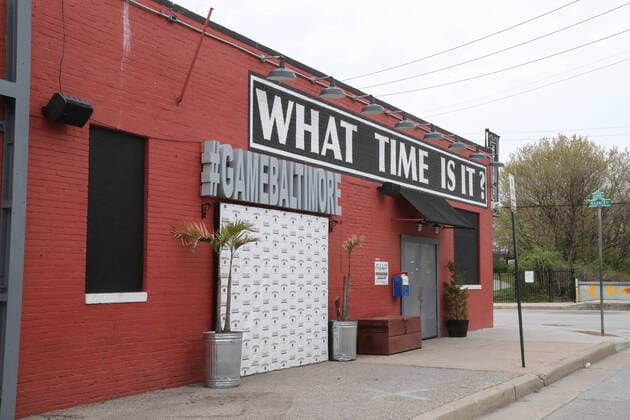 BALTIMORE, MD - MARCH 27: View of empty streets during the coronavirus pandemic in Baltimore, Maryland on March 27, 2020. Copyright: xmpi34x