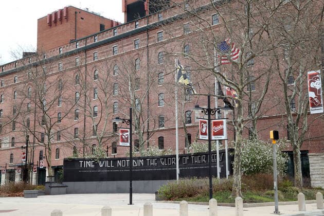 BALTIMORE, MD - MARCH 27: View of an empty Oriole Park during the coronavirus pandemic in Baltimore, Maryland on March 27, 2020. Copyright: xmpi34x
