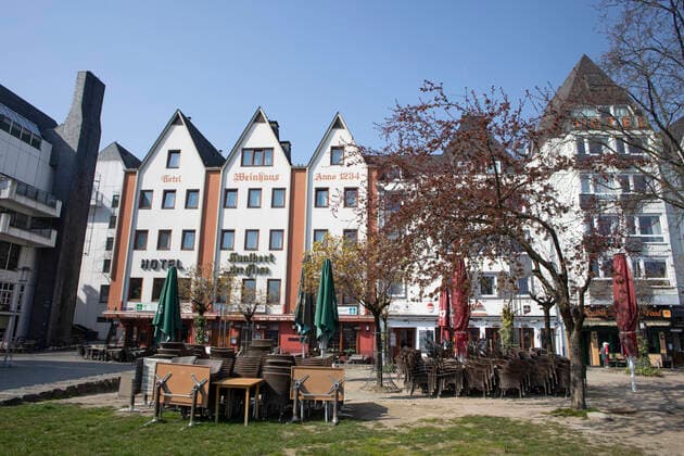 Corona Cologne Germany 28 03 2020 Old Town