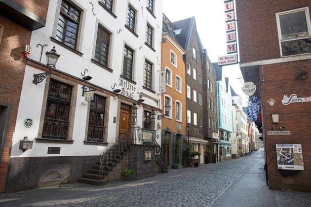 Corona Cologne Germany 28 03 2020 Old Town