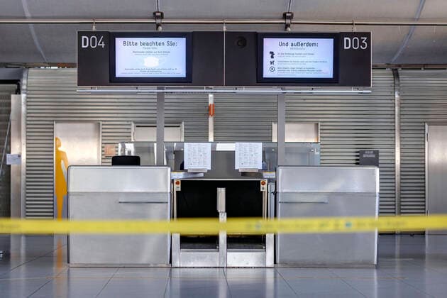 Cologne Bonn Airport, where flights are cancelled in times of coronavirus Cologne, 28 03 2020 Foto:xC.xHardtx xFuturexImage
