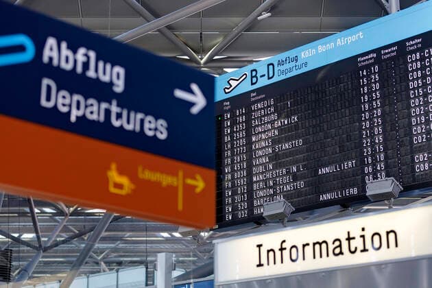 Cologne Bonn Airport, where flights are cancelled in times of coronavirus Cologne, 28 03 2020 Foto:xC.xHardtx xFuturexImage