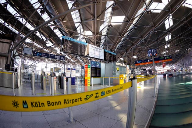 Cologne Bonn Airport, where flights are cancelled in times of coronavirus Cologne, 28 03 2020 Foto:xC.xHardtx xFuturexImage