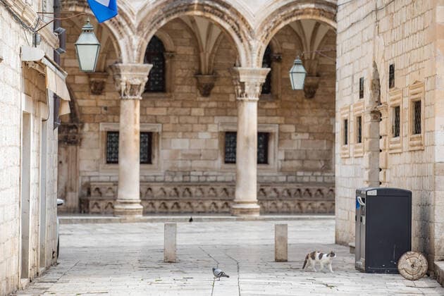 Empty town Dubrovnik, Croatia 28.03.2020., Dubrovnik, Croatia - During coronavirus usualy crowded Dubrovnik is completely empty. GrgoxJelavic PIXSELL