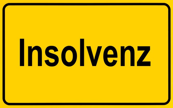 Symbol image, place-name sign, insolvency, coronavirus, sars CoV 2, Covid 19, Germany Coronavirus