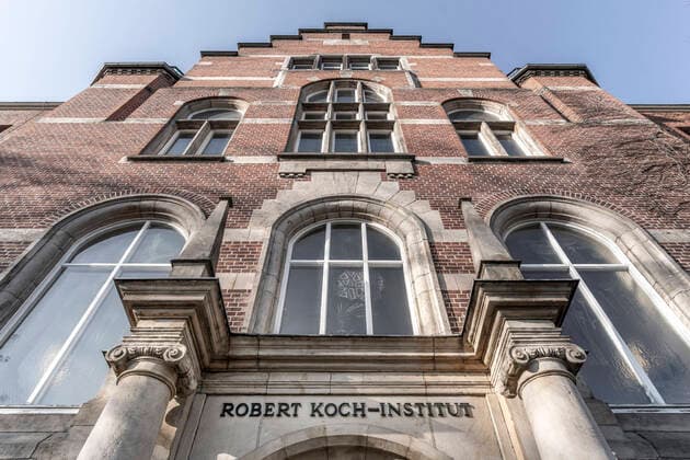 Robert Koch Institute Main Entrance North Bank in Berlin Wedding Robert Koch Institute Wedding, Main Entrance North Bank in Berlin Wedding German Federal Agency for Infectious and Noncommunicable Diseases