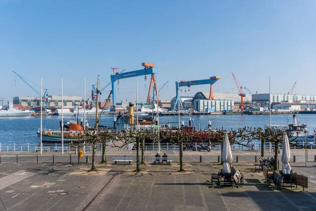 Kiel today Saturday den 28 03 2020 Also today again absolute silence in the city centre of Kiel An almost deserted city One could not have imagined something like this recently Kiel Old Town Schleswig Holstein Germany