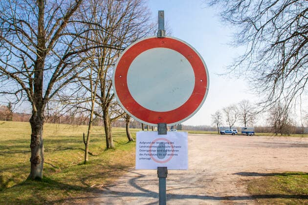 Due to the exit restrictions and contact ban in connection with the control of the coronavirus, parking spaces in the Tharandt Forest are closed to cars