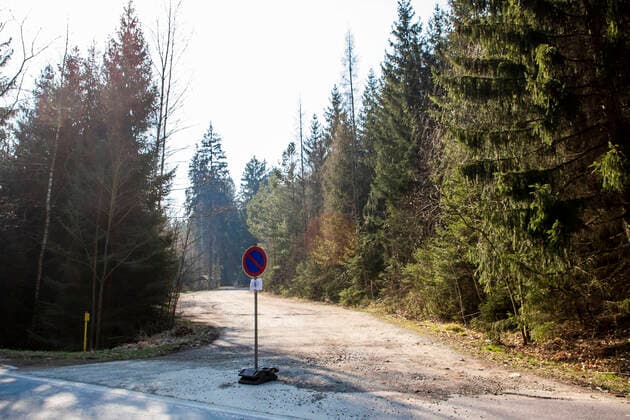 Due to the exit restrictions and contact ban in connection with the control of the coronavirus, parking spaces in the Tharandt Forest are closed to cars