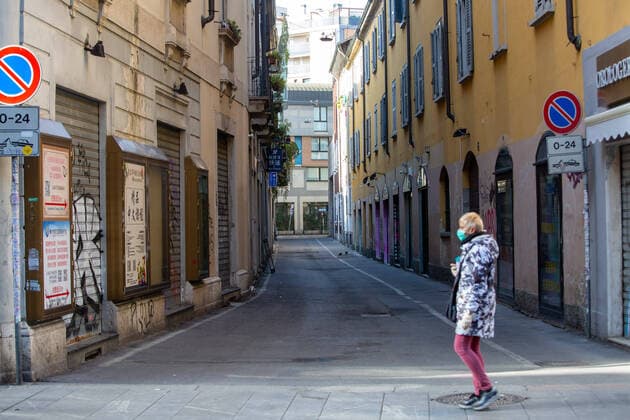 Milan, Coronavirus Covid emergency 19, via Paolo Sarpi the main artery of the Milanese Chinatown remains desolately empty and the shops closed (Massimo Alberico Fotogramma, Milan - 2020-03-28) p.s. la foto e utilizzabile nel rispetto del contesto in cui e stata scattata, e senza intento diffamatorio del decoro delle persone rappresentate  Copyright: xMassimoxAlbericox xFOTOGRAMMAx