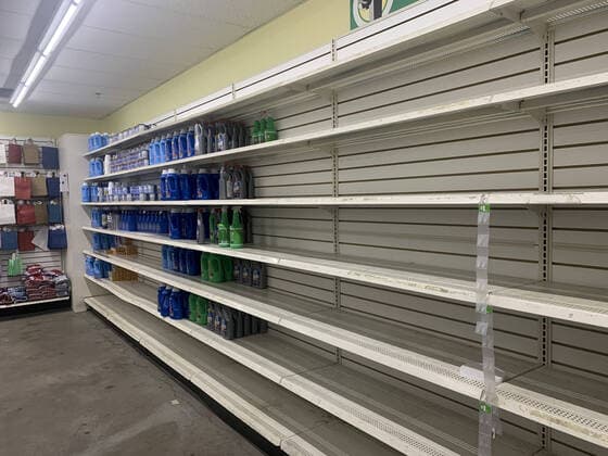 March 28, 2020, International, Brooklyn,USA: (NEW) COVID-19 Supermarkets. March 28,2020,Brooklyn,New York:Because of the Covid-19 pandemic, some products such as eggs,toilet papers,napkins and water are missing or unavailable in some supermarkets. And even where they have,people can only buy 2 packs of napkins, one rolls of toilet paper and the first hour is being set aside for the senior citizens and vulnerable customers this Saturday (28)...Credit: Thenews2 International - ZUMAn293 20200328_znp_n293_075 Copyright: xNiyixFotex