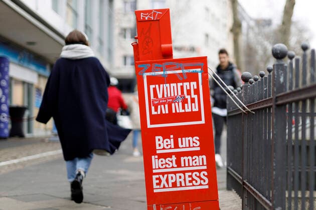 A newspaper vending machine of the Boulevard Zeitung Kölner Express on the Cologne Rings Cologne, 29 03 2020 Foto:xC.xHardtx xFuturexImage