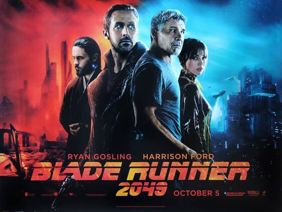 BLADE RUNNER 2049, British advance poster, from left, Jared Leto, Ryan Gosling, Harrison Ford, Ana de Armas, 2017. Warner Bros. Courtesy Everett Collection !ACHTUNG AUFNAHMEDATUM GESCHÃ„TZT! PUBLICATIONXNOTxINxCANxCHNxFRAxITAxJPNxNORxPOLxRUSxESPxUKxUSA Copyright: xWarnerxBros CourtesyxEverettxCollectionx MCDBLRU EC112