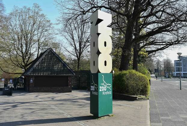 Krefeld Zoo, Corona Impact in NRW, Krefeld, 28 03 2020, Krefeld North Rhine-Westphalia Germany