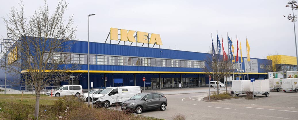 29 03 2020, xemx, News, emwirt, f l IKEA store exterior view Augsburg