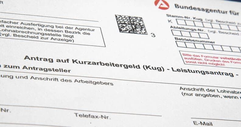 Application for short-time work 24 03 2020 Lampertheim Application for short-time work TG2020-0258