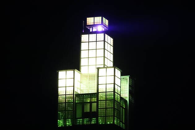 The Magdeburg Albin Müller Tower in the Rotehorn City Park lights up during Earth Hour Despite the corona crisis, the city of Magdeburg is also participating in Earth Hour. At 20