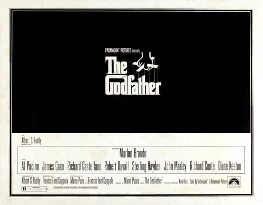 THE GODFATHER, 1972 Courtesy Everett Collection !ACHTUNG AUFNAHMEDATUM GESCHÃ„TZT! PUBLICATIONXNOTxINxCANxCHNxFRAxITAxJPNxNORxPOLxRUSxESPxUKxUSA Copyright: xCourtesyxEverettxCollectionx MCDGODF EC046