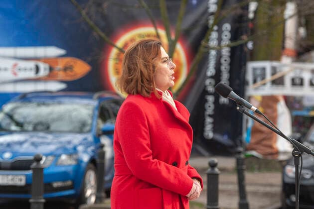 Coronavirus in Polen, Präsidentschaftskandidatin Malgorzata Kidawa-Blonska stoppt Wahlkampf 29.03.2020 WARSZAWA KONFERENCJA MALGORZATY KIDAWY BLONSKIEJ NT. ZAWIESZENIA KAMPANII WYBORCZEJ N Z MALGORZATA KIDAWA BLONSKA FOT GRZEGORZ KRZYZEWSKI FOTONEWS NEWSPIX.PL --- Newspix.pl Civic Platform presidential candidate Malgorzata Kidawa-Blonska announces to hold her campaign due to coronavirus pandemic.  20200329FNGK009