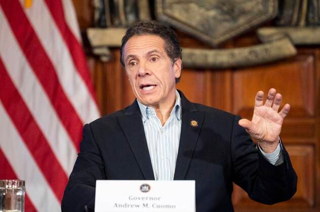 March 29, 2020, Albany, NY, U.S: March 29, 2020 - Albany, NY, United States: New York Governor ANDREW CUOMO (D) speaking at a press Conference at the State Capitol. Albany U.S. - ZUMAb161 20200329_zap_b161_006 Copyright: xMichaelxBrochsteinx