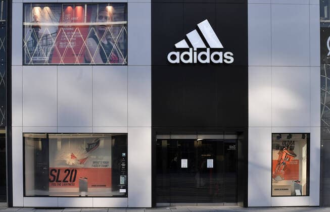 30 03 2020, xblx, adidas store on the Zeil in Frankfurt, Frankfurt am Main