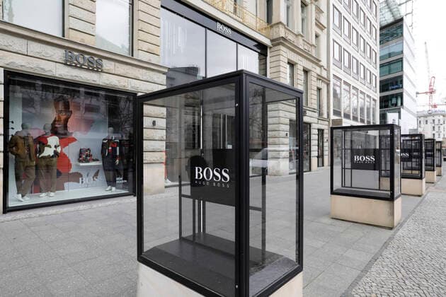 Geschlossene Filiale von Hugo Boss auf dem Kurfuerstendamm, DEU, Berlin, 30.03.2020
