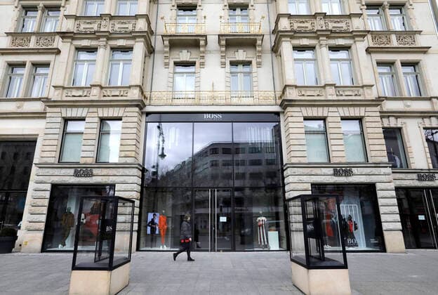 Geschlossene Filiale von Hugo Boss auf dem Kurfuerstendamm, DEU, Berlin, 30.03.2020