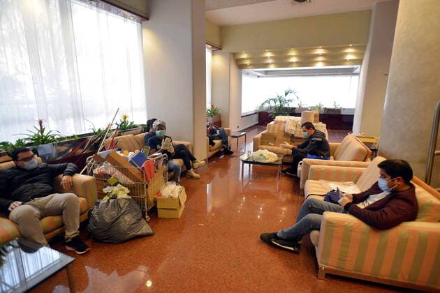 Milan, Hotel Michelangelo ready to be used for the quarantine in isolation of coronavirus positives Editorial Usage Only  Copyright: xMaurizioxMaulex xIPAx