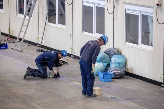 ROTTERDAM, Ahoy, 30-03-2020, Rotterdam Ahoy will be a temporary care location, with the first patients expected in mid-April Beds instead of artists in Ahoy  x7655585x Copyright: