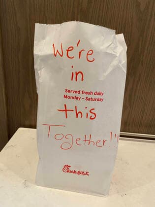NEW YORK, NY- MARCH 30: Chick-Fil-A continues with business as usual during the COVID-19, the Coronavirus Pandemic in New York City on March 30, 2020. Copyright: xRainmakerxPhotosx