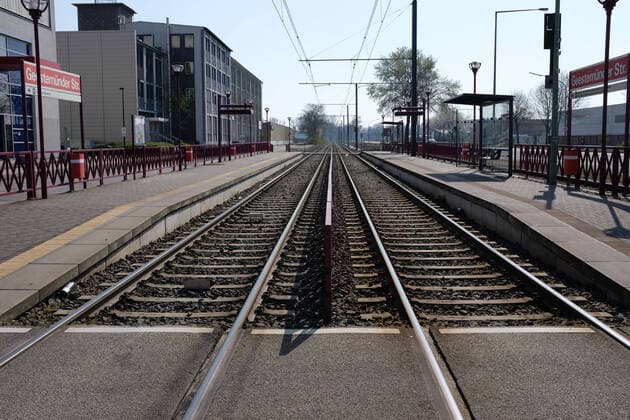 Cologne KVB stop Geestemuender Straße, Cologne, 28 03 2020 KVB stop Geestemuender Straße, Cologne, 28 03 2020, Copyright: xJulianxMeusel Eibner-Pressefotox EP_JML