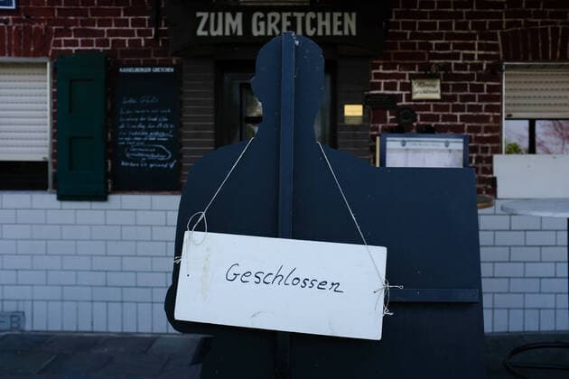 Cologne Closed restaurant, Cologne, 28 03 2020 Closed restaurant, Cologne, 28 03 2020, Copyright: xJulianxMeusel Eibner-Pressefotox EP_JML