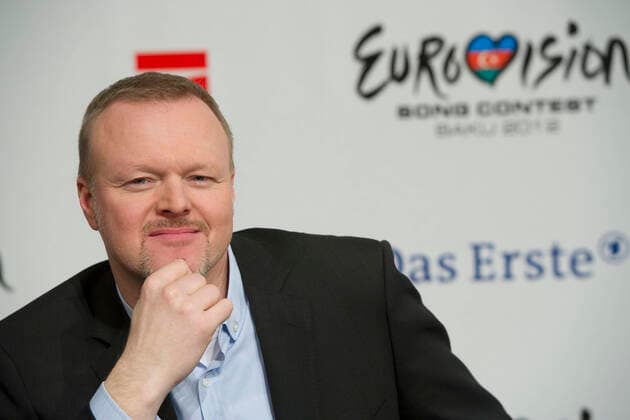 After the Eurovision Song Contest Stefan RAAB is over, Ersatz Show will bring a new show to the TV. Archive photo Stefan Raab, TV presenter and jury member, portrait, portrait, single picture, cut single motif, press conference, press conference, final of Unser Star fü r Baku for the Eurovision Song Contest 2012 in Baku Azerbaijan, Das Erste ARD, recorded in K̦ln, 16 02 2012 a