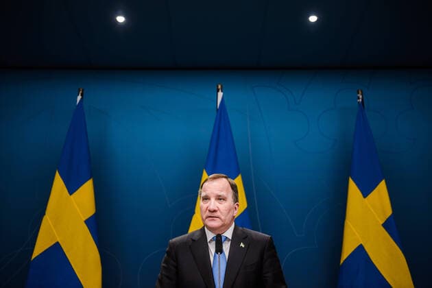 200331 Stefan Löfven, Prime Minister of Sweden at a press conference with the government of Sweden regarding the coronavirus, covid 19, on March 31, 2020 in Stockholm,  Copyright: MAXIMxTHORE 47107458st