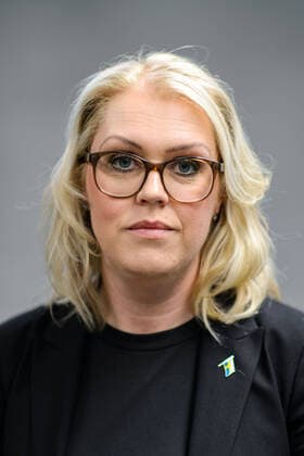 200331 Lena Hallengren, Minister for Health and Social Affairs of Sweden, pose for a portrait after a press conference with the government of Sweden regarding the coronavirus, covid 19, on March 31, 2020 in Stockholm,  Copyright: MAXIMxTHORE 47107604st