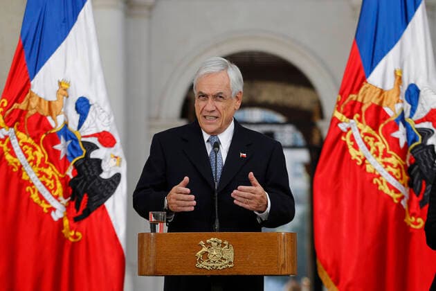 Santiago, March 31, 2020 The President of the Republic, Sebastian Pinera, makes a press point to the advance of the coronavirus Dragomir Yankovic Aton Chile, Santiago Chile Aton 408733  Copyright: DRAGOMIRxYANKOVIC ATONxCHILE