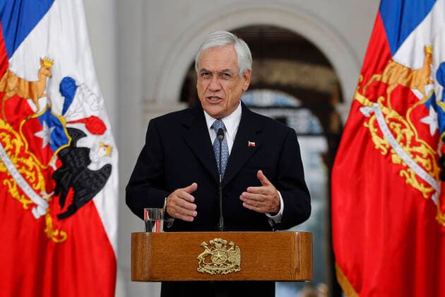 Santiago, March 31, 2020 The President of the Republic, Sebastian Pinera, makes a press point to the advance of the coronavirus Dragomir Yankovic Aton Chile, Santiago Chile Aton 408752  Copyright: DRAGOMIRxYANKOVIC ATONxCHILE