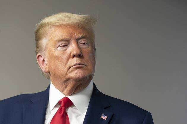 United States President Donald J. Trump participates in a news briefing by members of the Coronavirus Task Force at the White House in Washington, DC on Tuesday, March 31, 2020.  WAX20200331210 CHRISxKLEPONIS