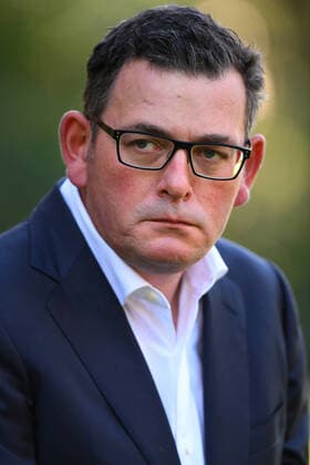 DANIEL ANDREWS CORONAVIRUS PRESSER, Victorian Premier Daniel Andrews addresses the media during a press conference in Melbourne, Wednesday, April 1, 2020. Andrews has provided an update on Coronavirus cases throughout Victoria, which have risen to 968 after another 51 people were diagnosed with COVID-19 overnight. ( NO ARCHIVING, EDITORIAL USE ONLY, NO USE IN BOOKS WITHOUT CONSENT MELBOURNE VICTORIA AUSTRALIA  Copyright: xJAMESxROSSx 20200401001461135848
